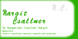 margit csallner business card